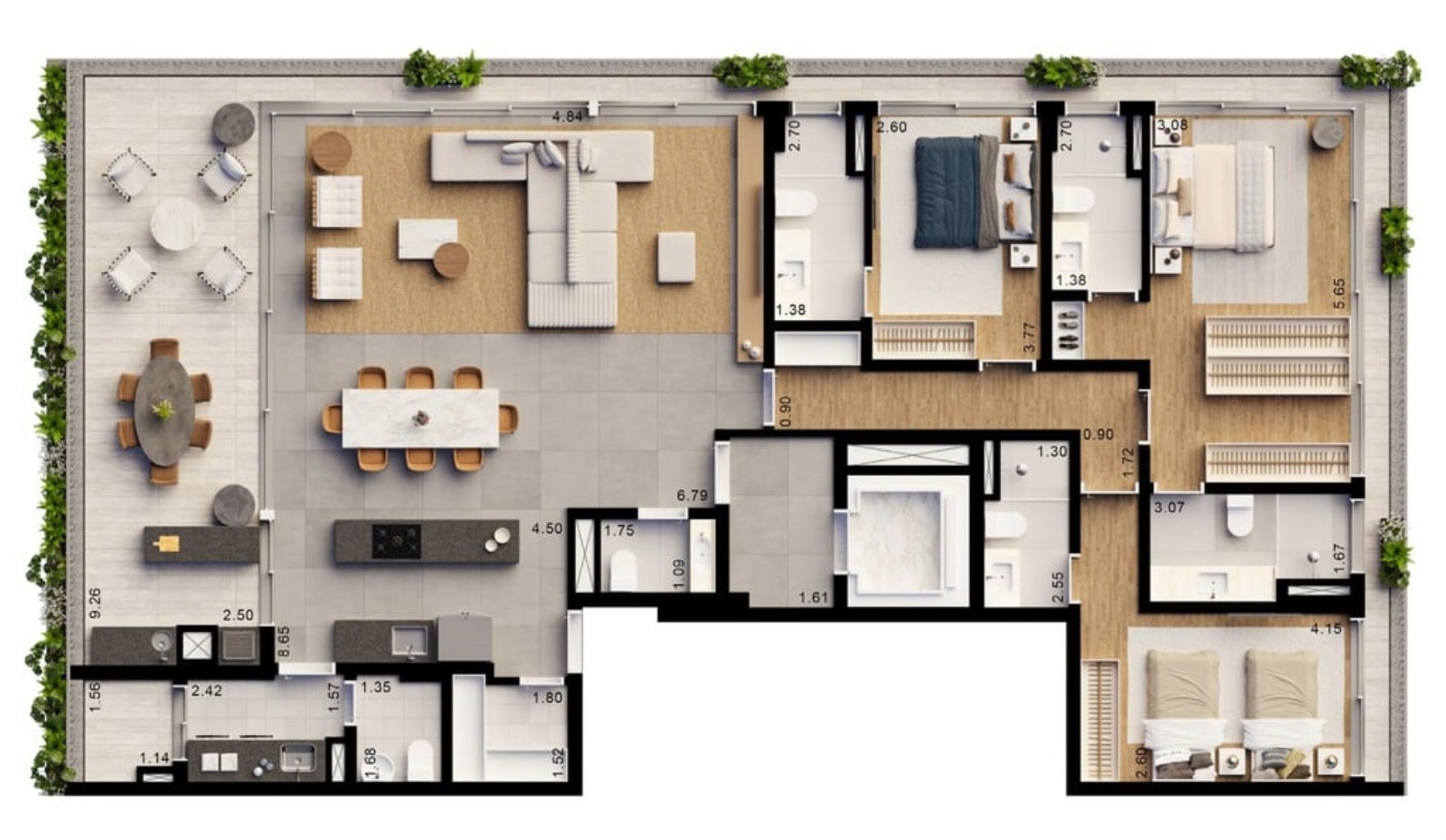 Apartamento à venda com 4 quartos, 205m² - Foto 26