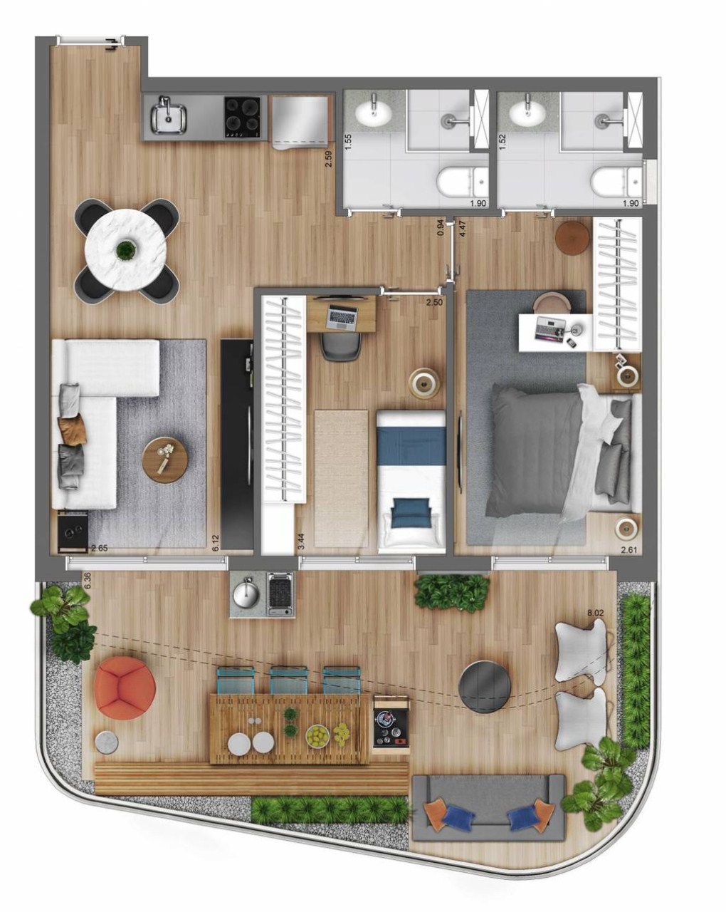 Apartamento à venda com 3 quartos, 117m² - Foto 25