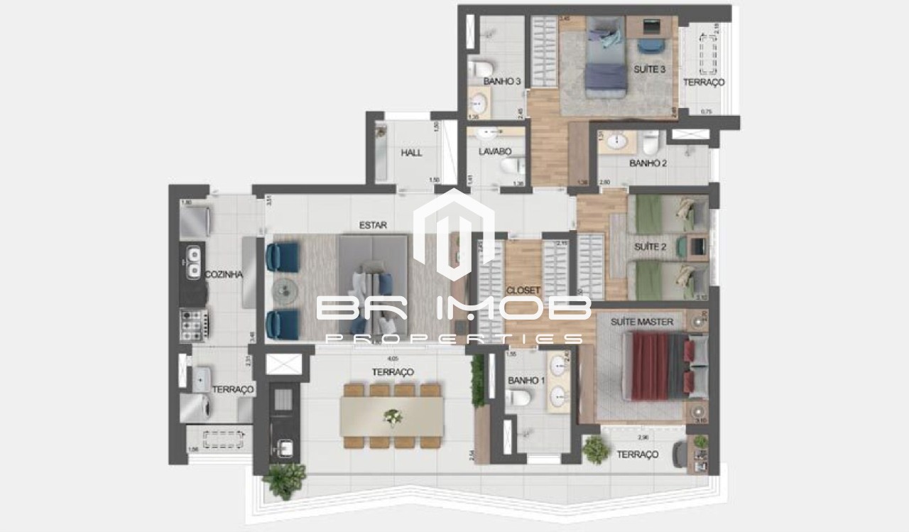 Apartamento à venda com 3 quartos, 120m² - Foto 5