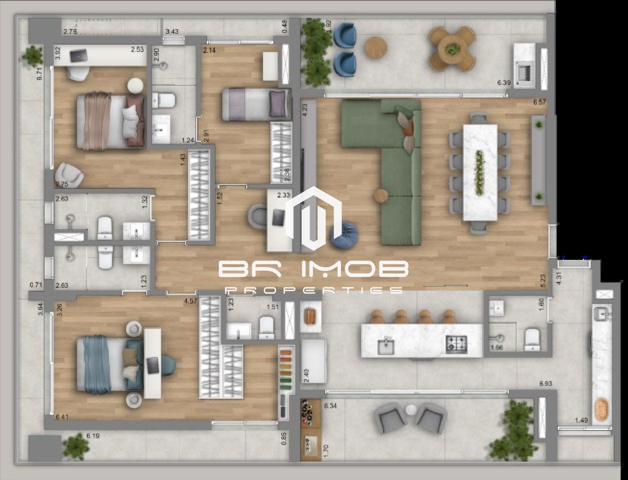 Cobertura à venda com 3 quartos, 187m² - Foto 2