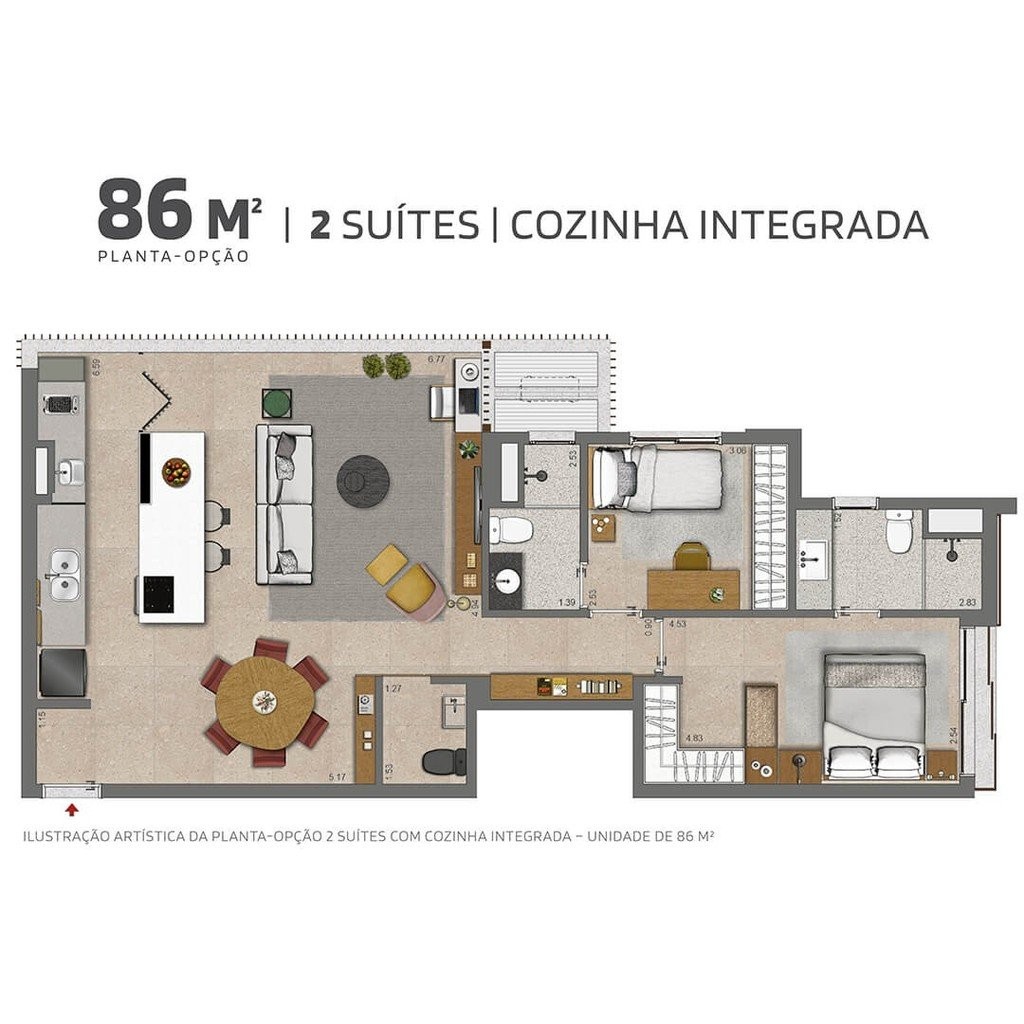 Apartamento à venda com 2 quartos, 68m² - Foto 23