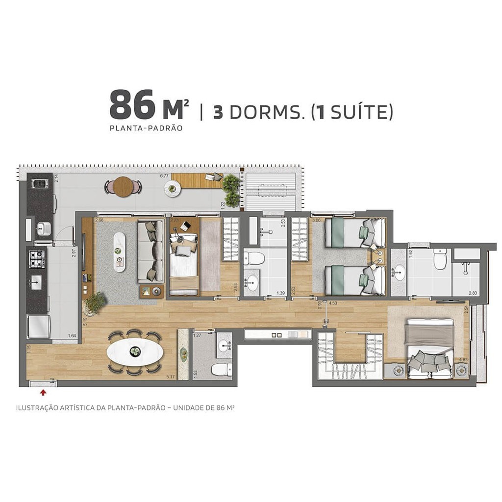 Apartamento à venda com 2 quartos, 68m² - Foto 22