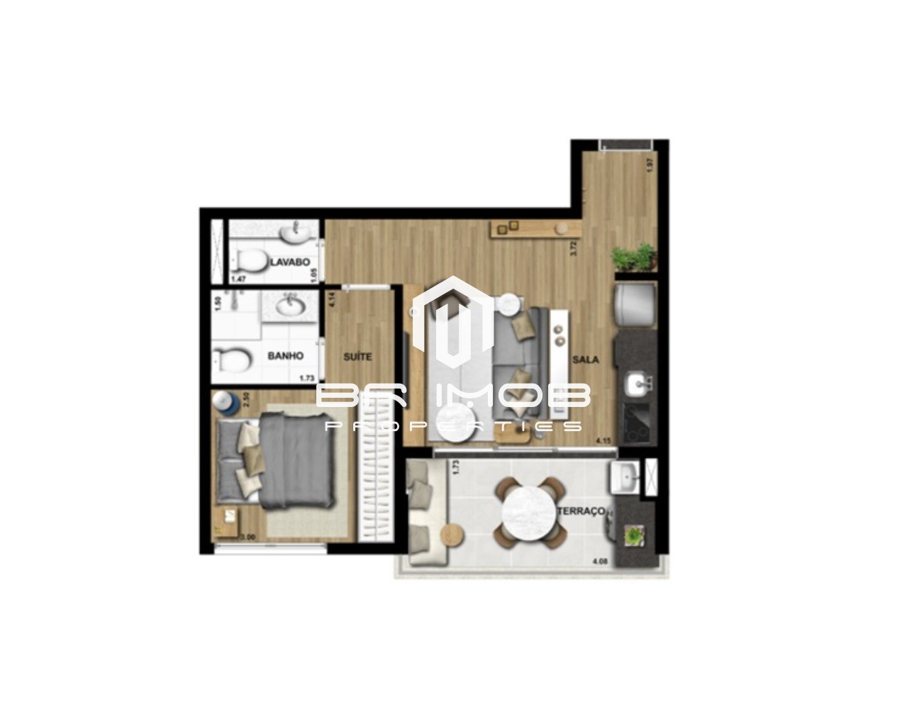 Apartamento, 1 quarto, 46 m² - Foto 16