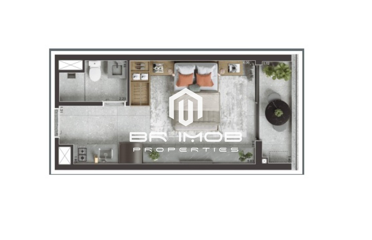 Apartamento, 1 quarto, 25 m² - Foto 4