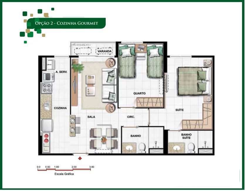 Apartamento à venda com 2 quartos, 61m² - Foto 29