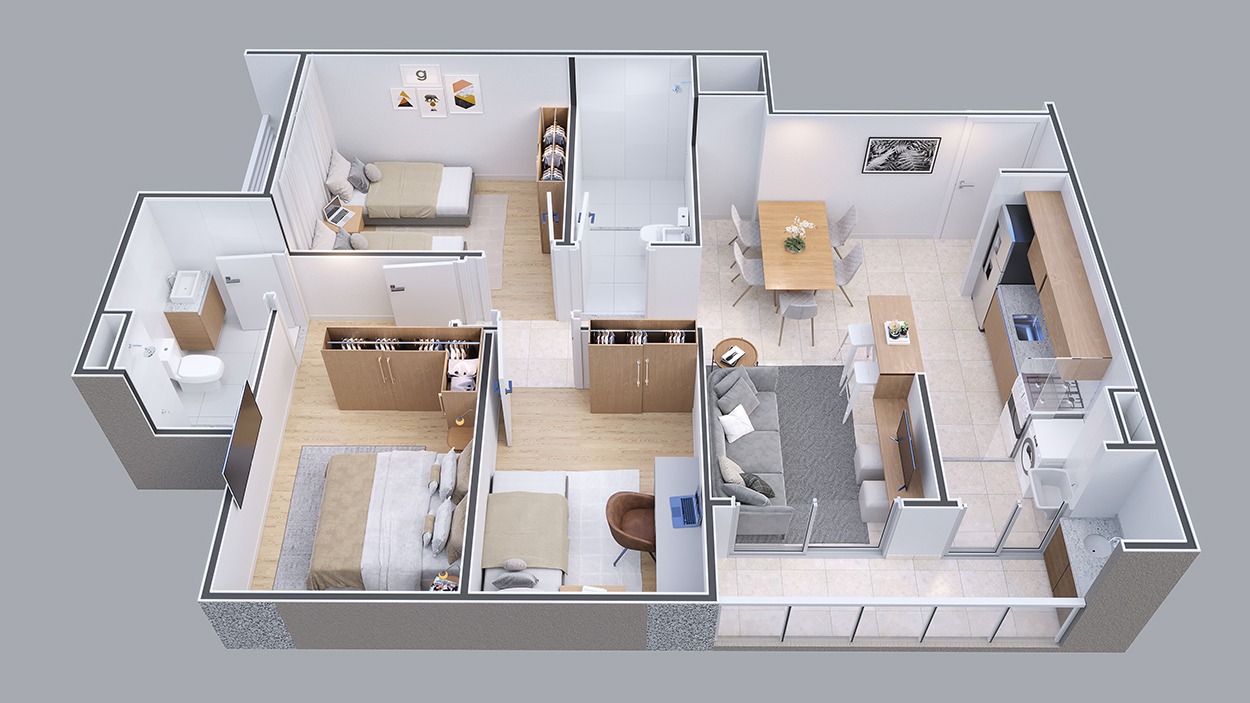 Apartamento à venda com 2 quartos, 59m² - Foto 10