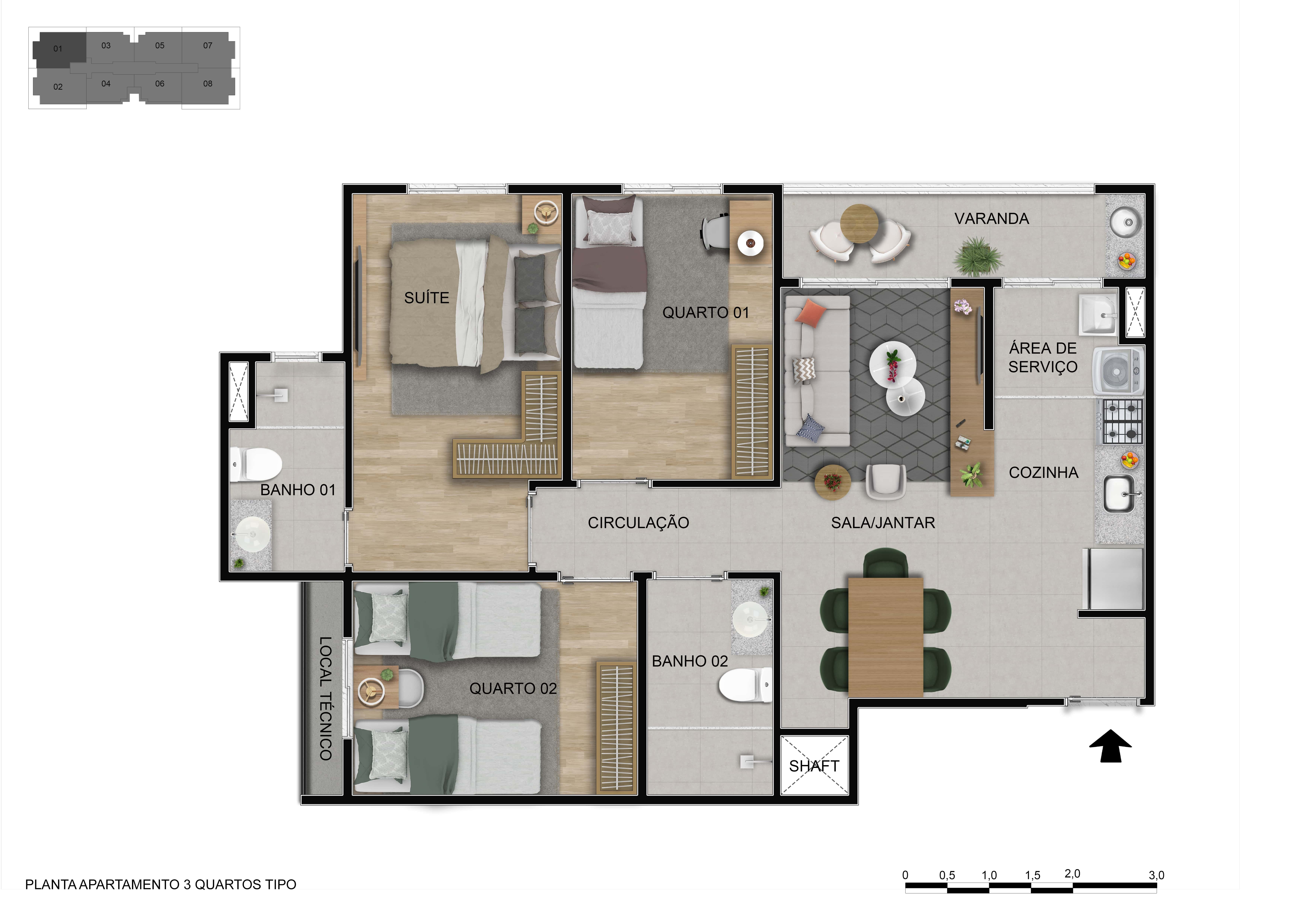 Apartamento à venda com 2 quartos, 59m² - Foto 37