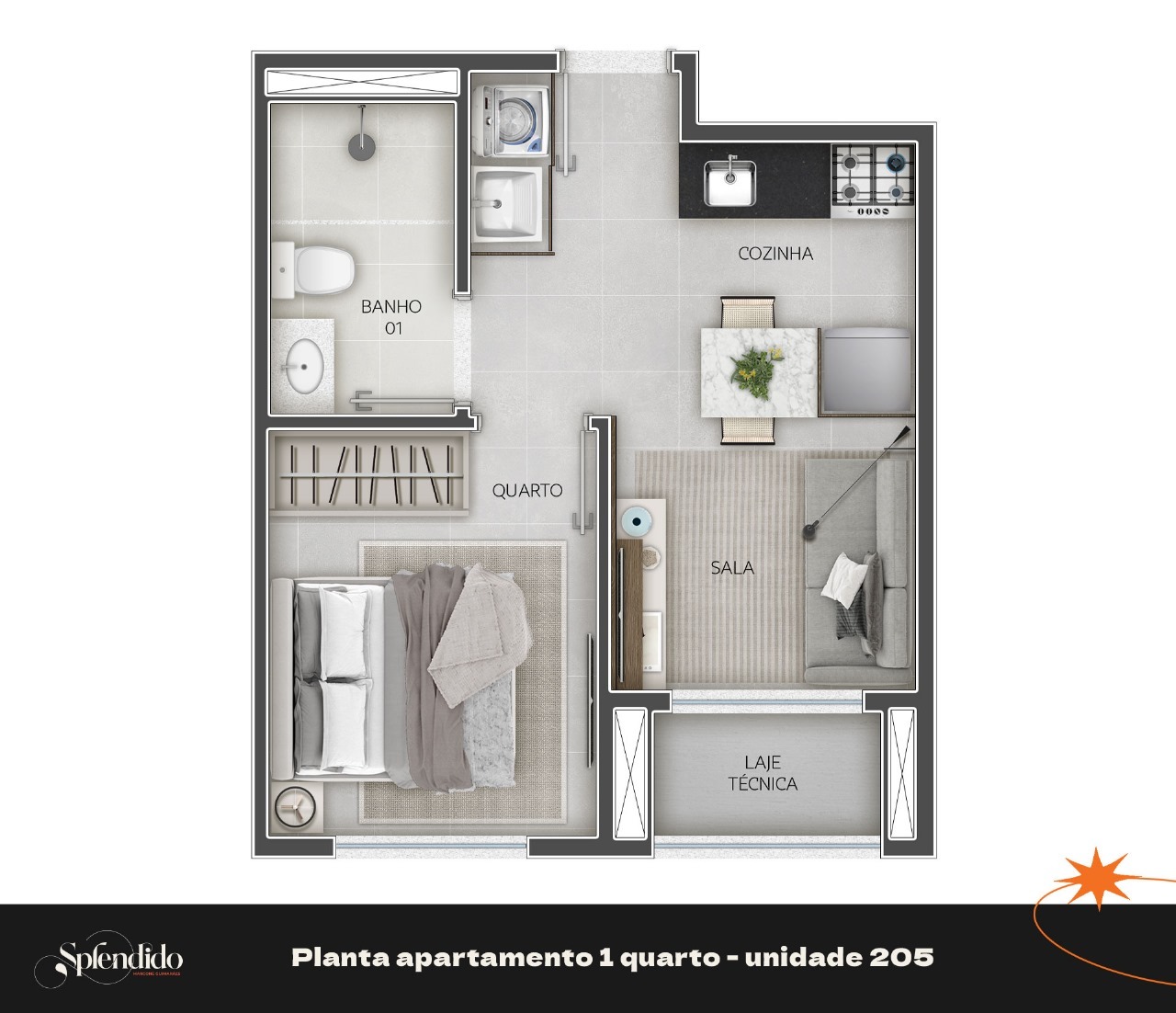 Apartamento à venda com 1 quarto, 32m² - Foto 19