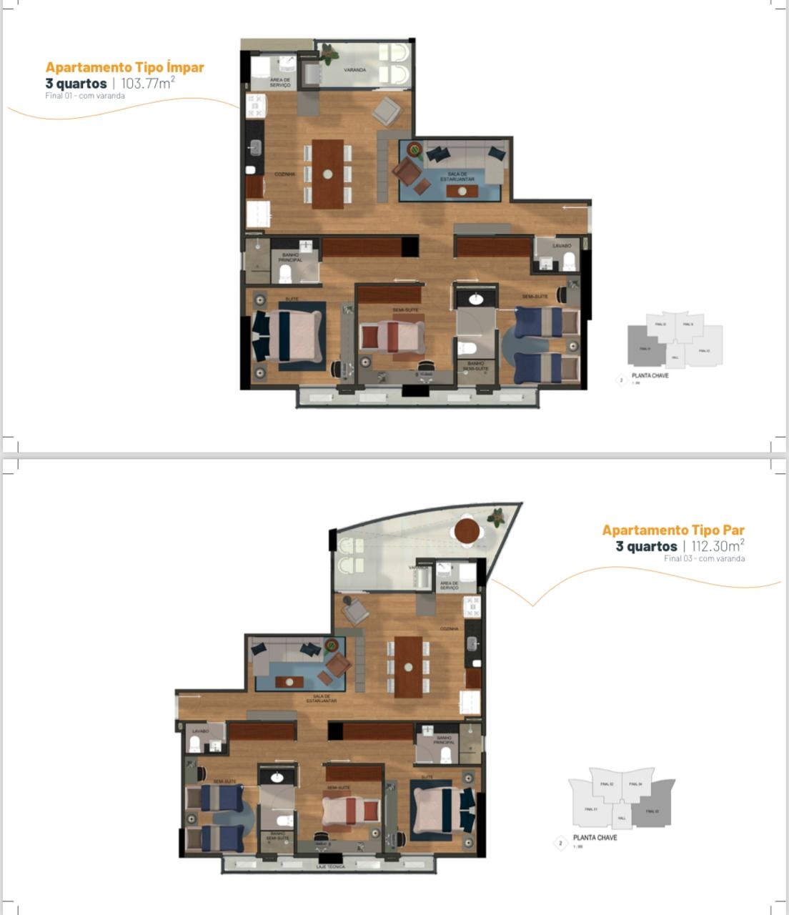 Apartamento à venda com 3 quartos, 103m² - Foto 5