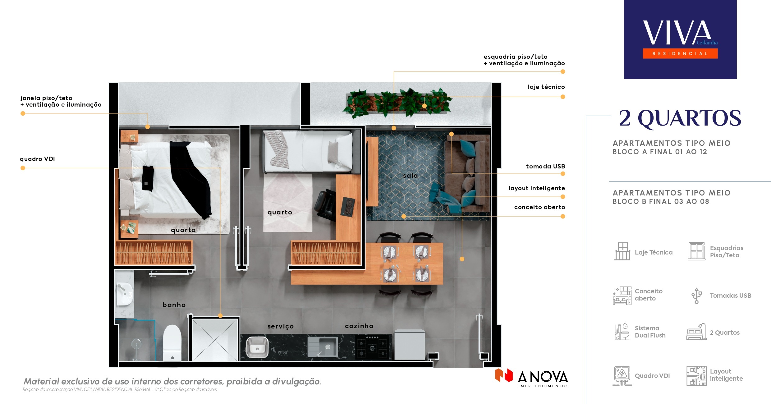 Apartamento à venda com 2 quartos, 82m² - Foto 17