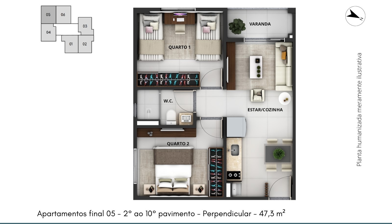 Apartamento à venda com 2 quartos, 47m² - Foto 16