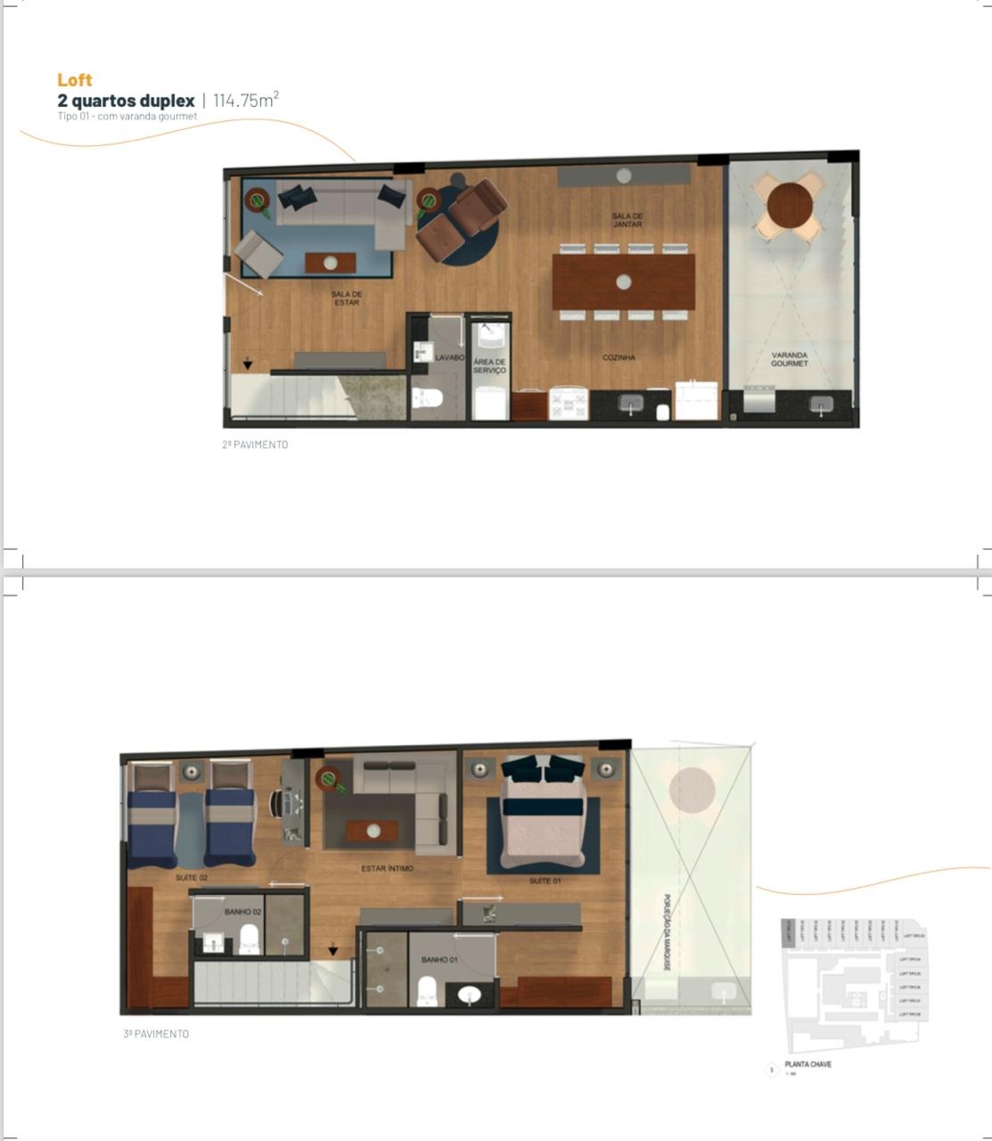 Apartamento à venda com 2 quartos, 114m² - Foto 9