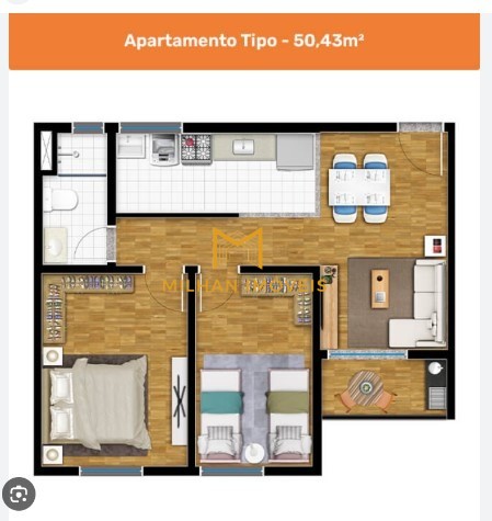 Apartamento para alugar com 2 quartos, 50m² - Foto 2