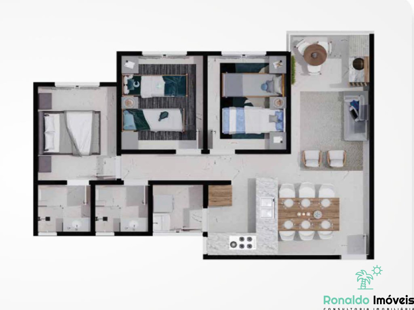 Apartamento à venda com 2 quartos, 60m² - Foto 8