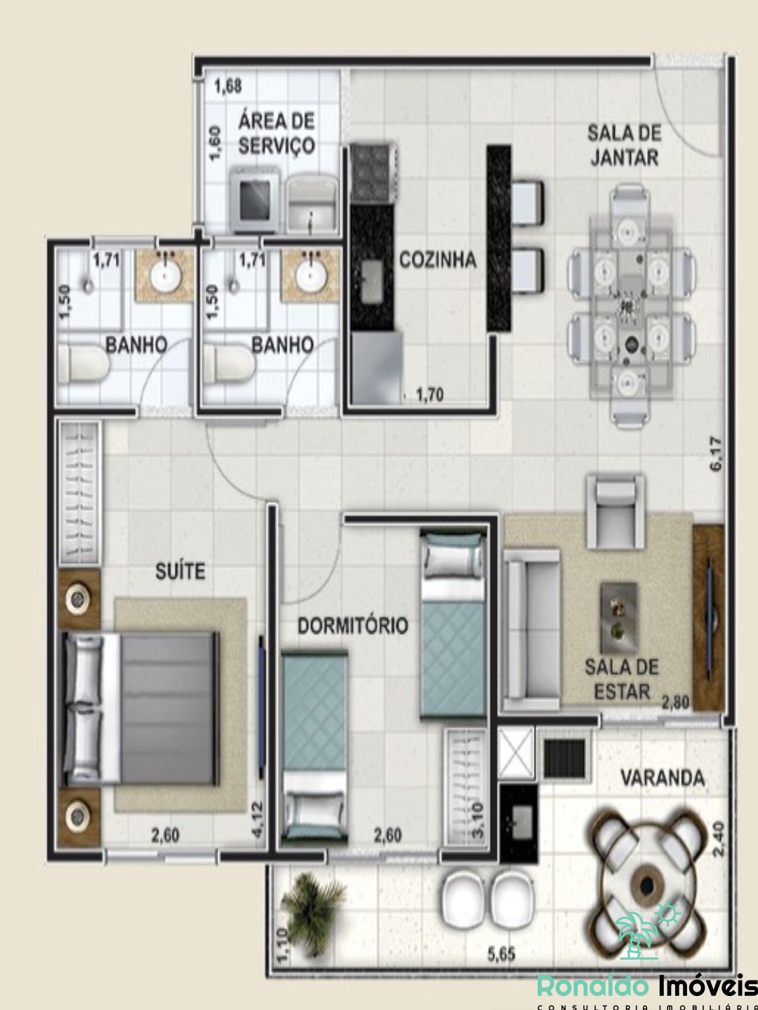 Apartamento à venda com 2 quartos, 69m² - Foto 15