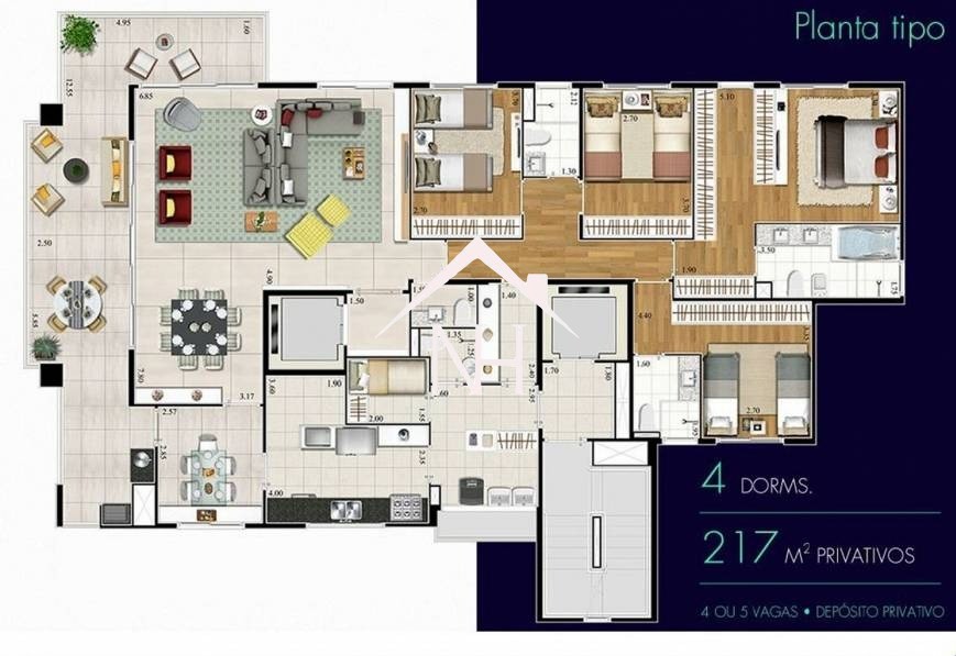Apartamento, 4 quartos, 217 m² - Foto 7