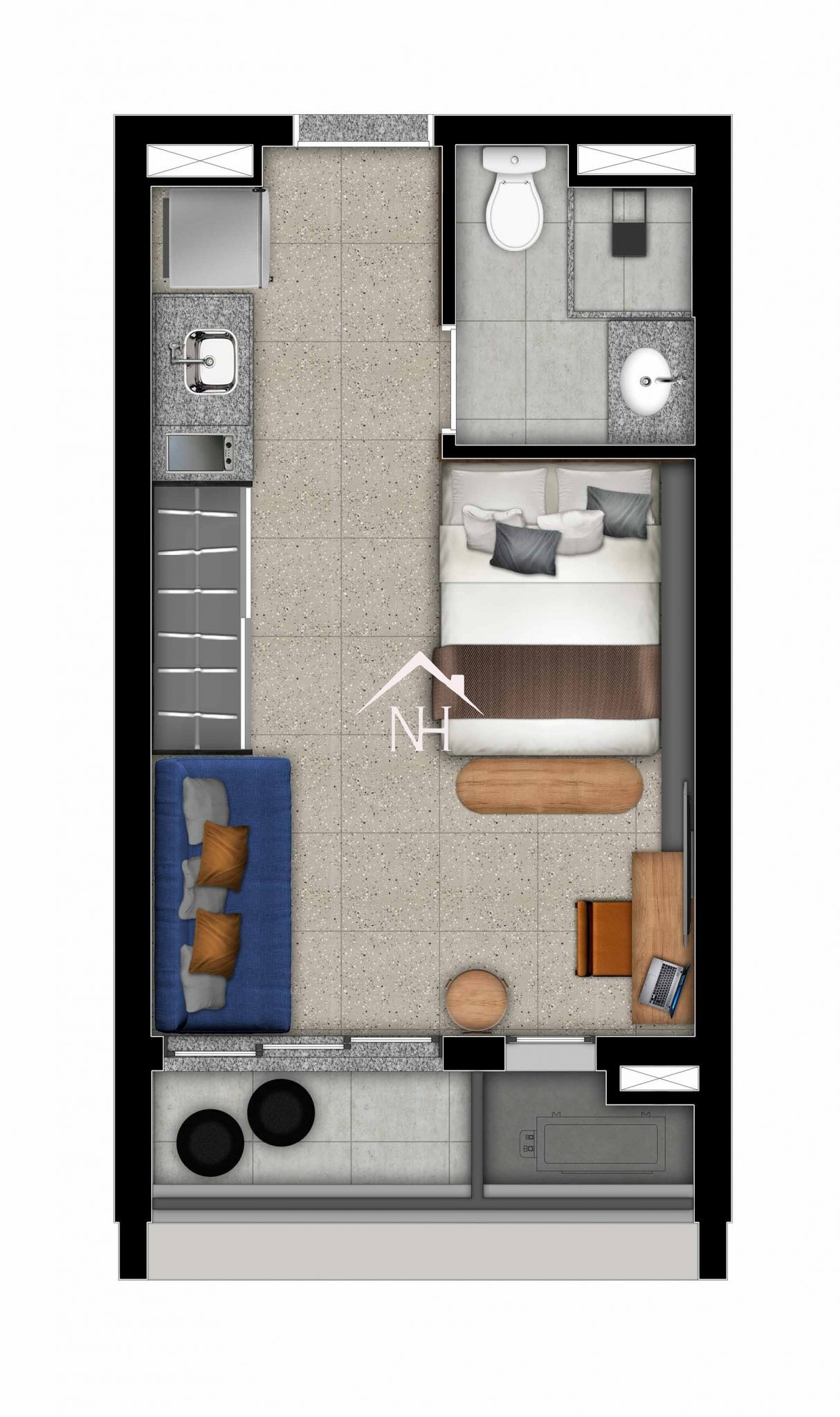 Apartamento à venda com 1 quarto, 26m² - Foto 13