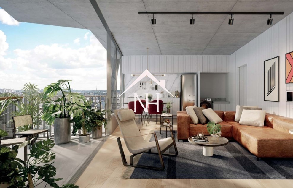 Apartamento de 61m com 1 suíte e varanda, lounge externo, churrasqueira, piscina adulto, fitness externo, jardim, lounge