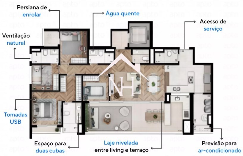 Apartamento à venda com 4 quartos, 157m² - Foto 28