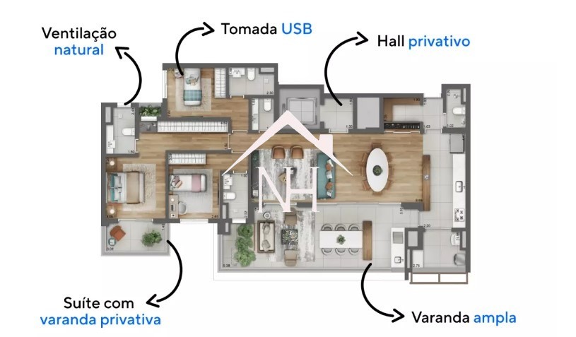 Apartamento à venda com 3 quartos, 167m² - Foto 22