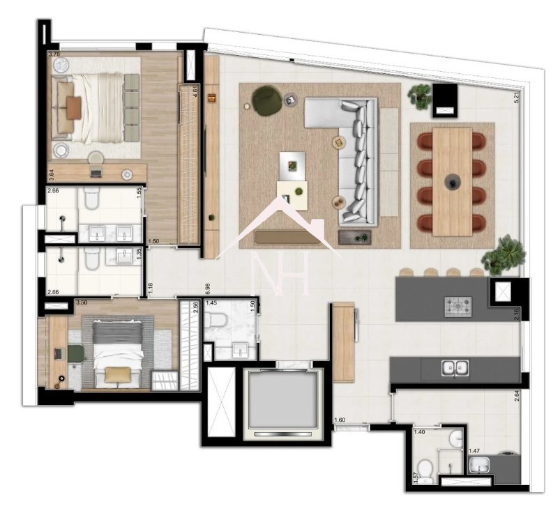 Apartamento, 3 quartos, 142 m² - Foto 6
