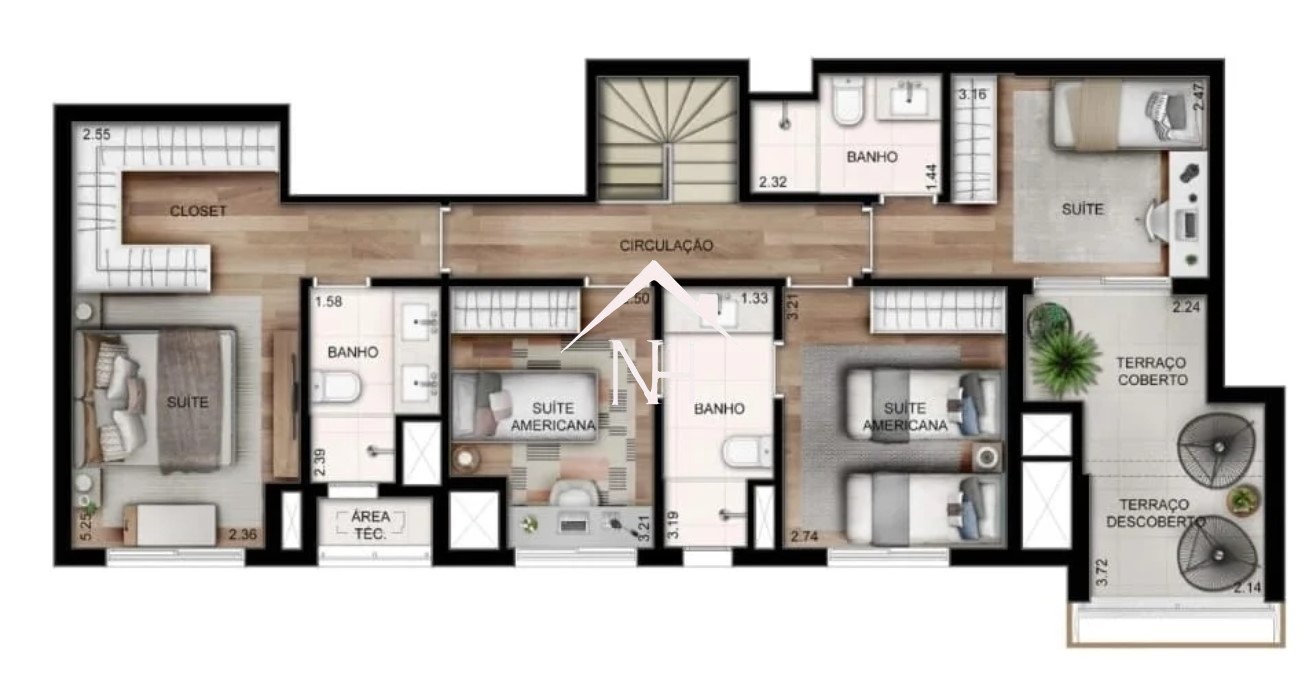 Cobertura, 4 quartos, 238 m² - Foto 15