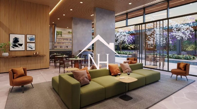 Studio de 24m com  dormitório, terraço gourmet, quadra de squash, espaço gourmet, academia, piscina, sauna, coworking, bicicletário, lavanderia
