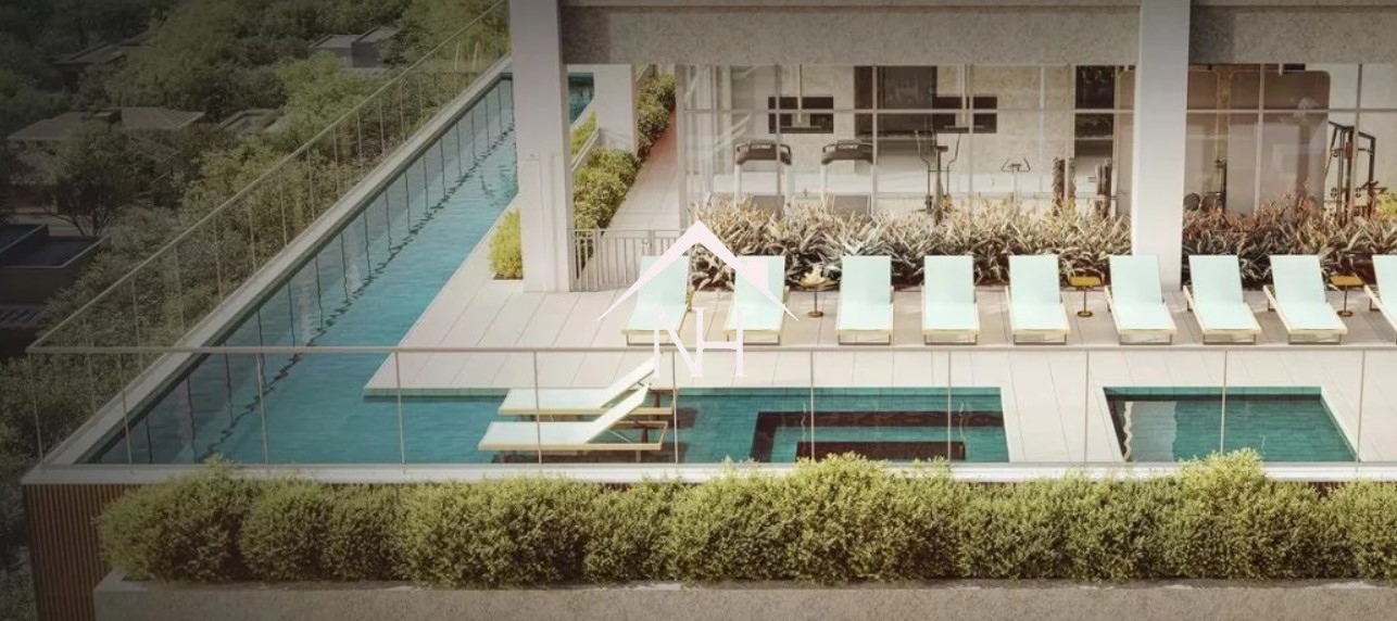 Studio de 29m com dormitório e terraço,Churrasqueira,Deck, Fitness, Pet Place, Piscina, Sauna, Solarium, Spa, Bicicletário Lavanderia, Salão de Festas