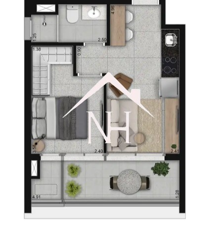 Apartamento, 1 quarto, 35 m² - Foto 23