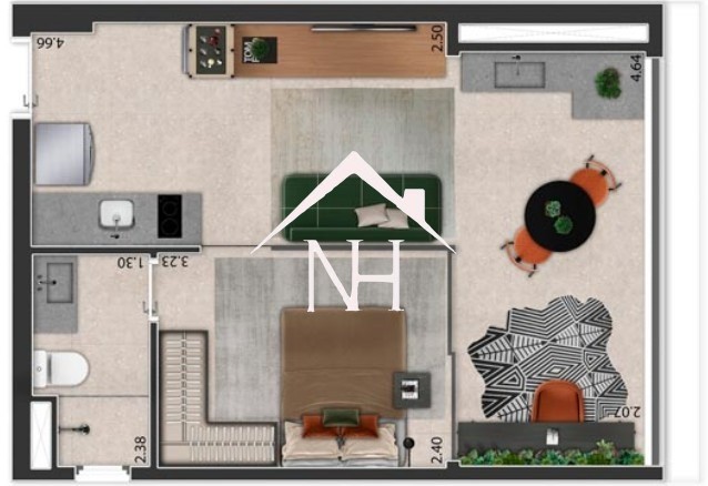 Apartamento, 1 quarto, 38 m² - Foto 18