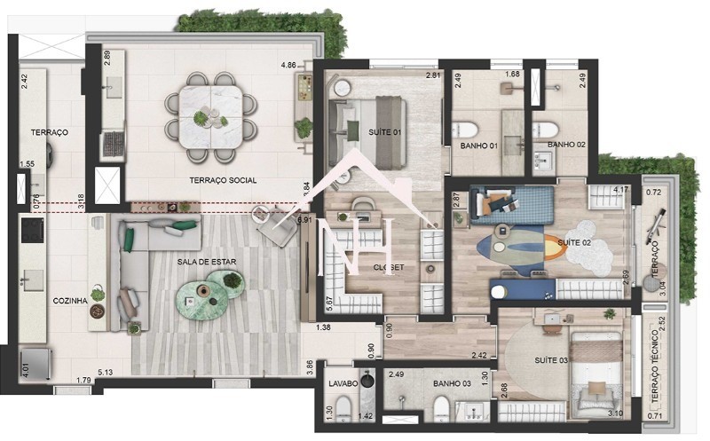Apartamento, 3 quartos, 123 m² - Foto 18