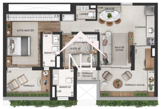 Apartamento, 2 quartos, 80 m² - Foto 17