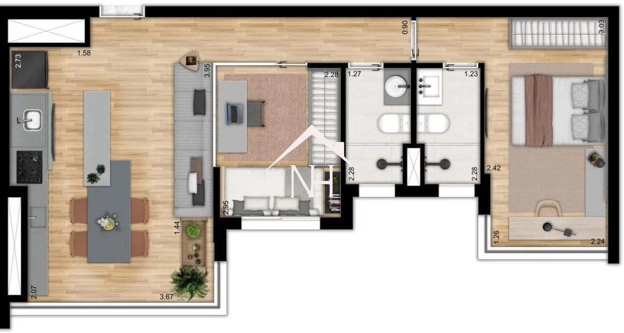 Apartamento, 2 quartos, 60 m² - Foto 23