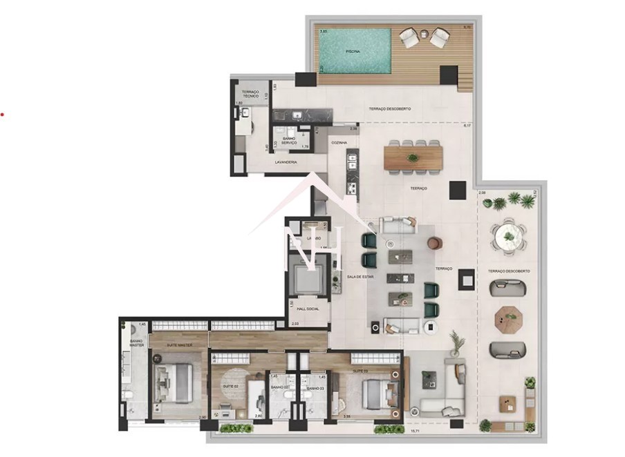 Apartamento, 3 quartos, 314 m² - Foto 14