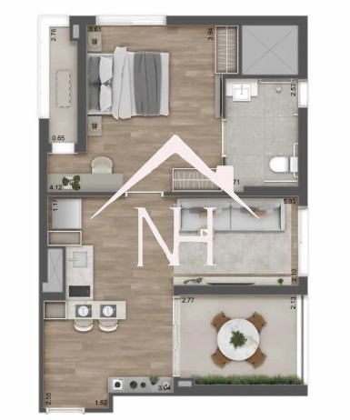 Apartamento, 1 quarto, 47 m² - Foto 22