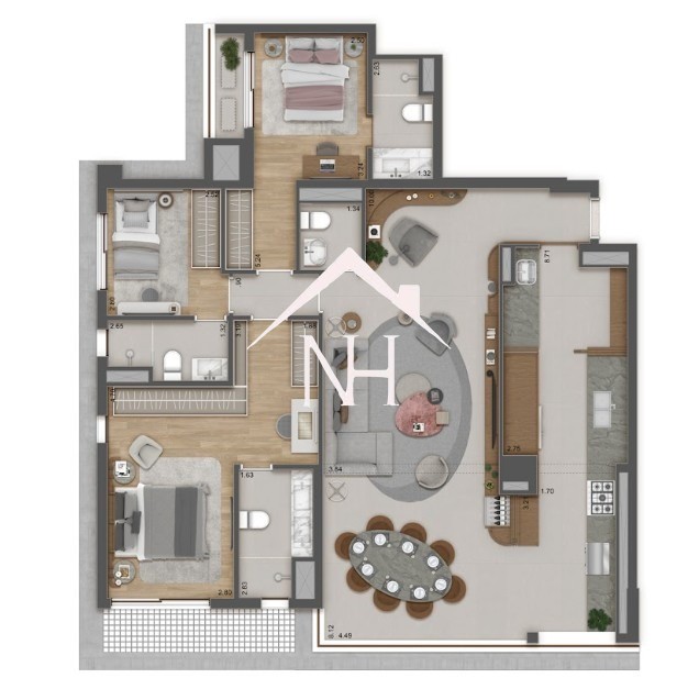 Apartamento, 3 quartos, 132 m² - Foto 22