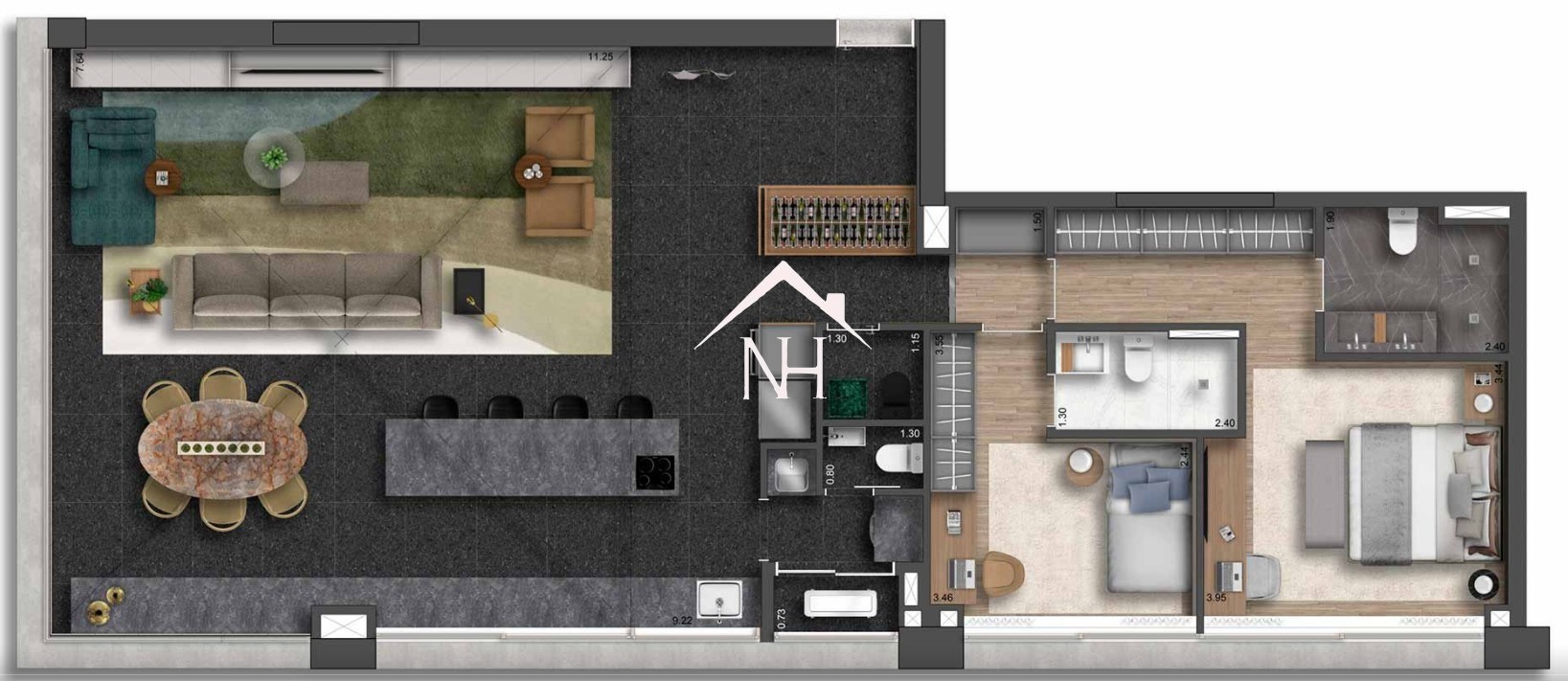 Apartamento, 2 quartos, 137 m² - Foto 14