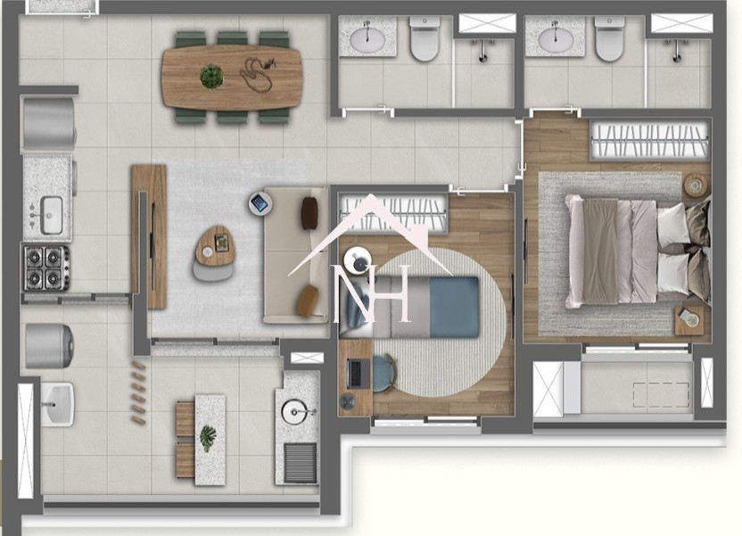 Apartamento, 2 quartos, 61 m² - Foto 13
