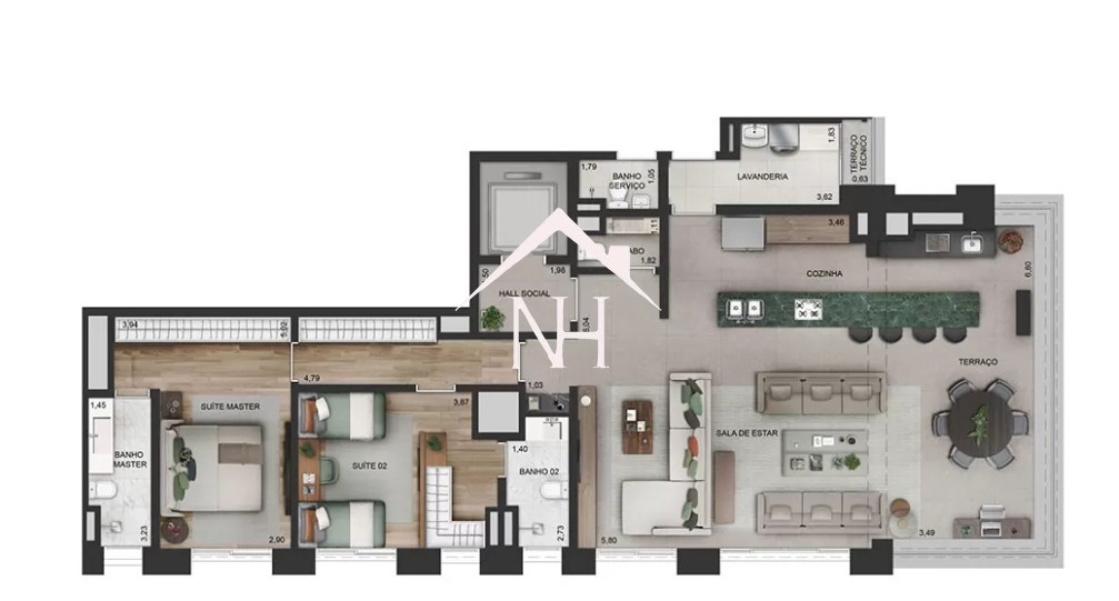 Apartamento, 3 quartos, 170 m² - Foto 14
