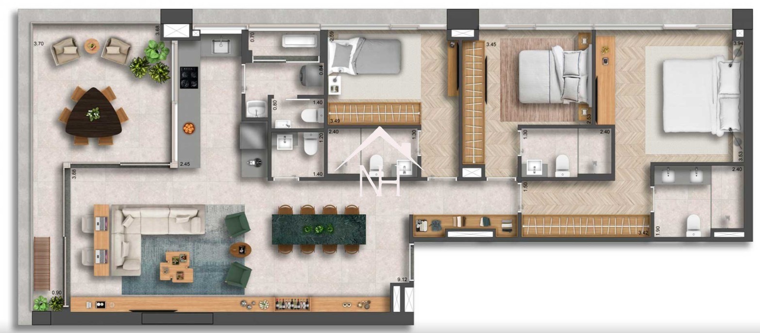 Apartamento, 3 quartos, 134 m² - Foto 14