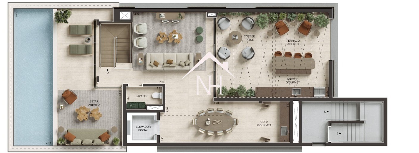 Cobertura, 4 quartos, 438 m² - Foto 8