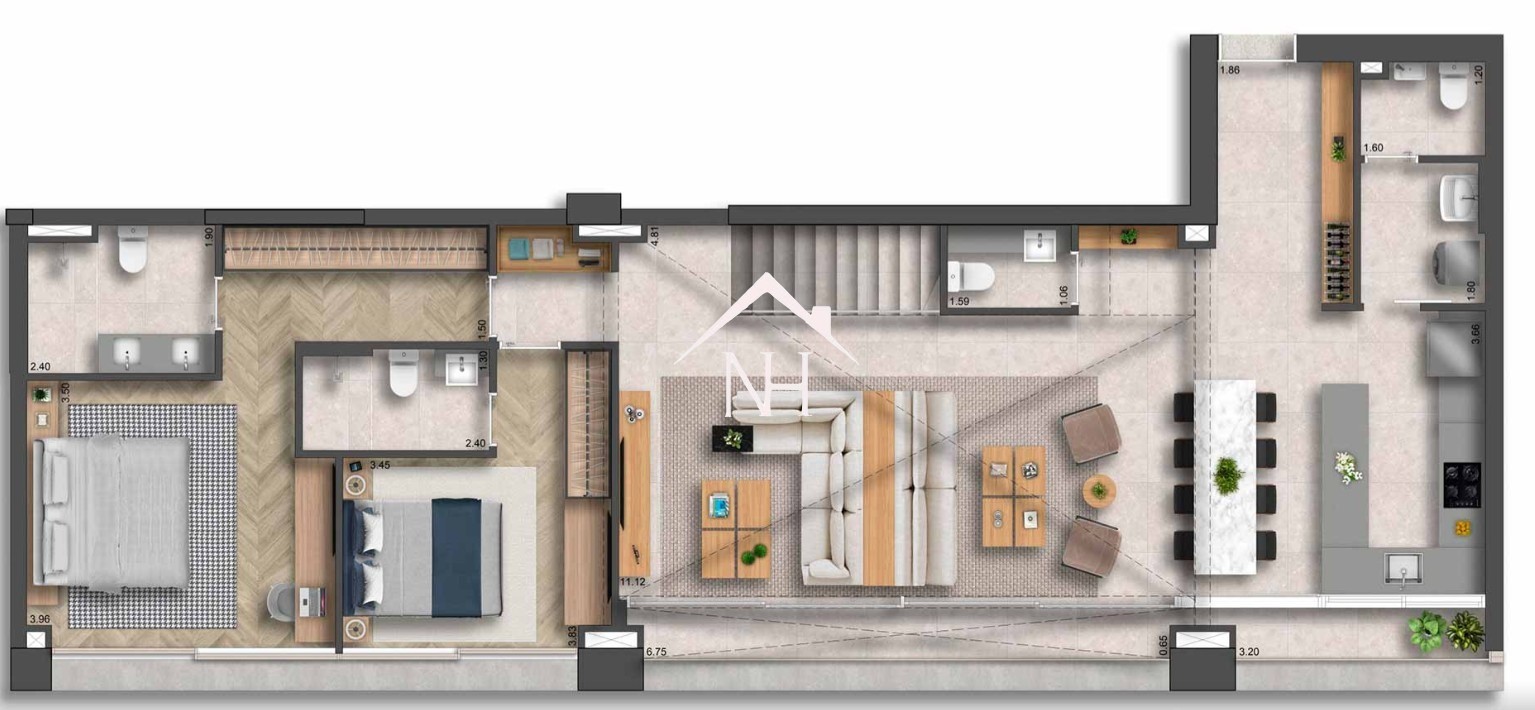 Apartamento, 3 quartos, 209 m² - Foto 2
