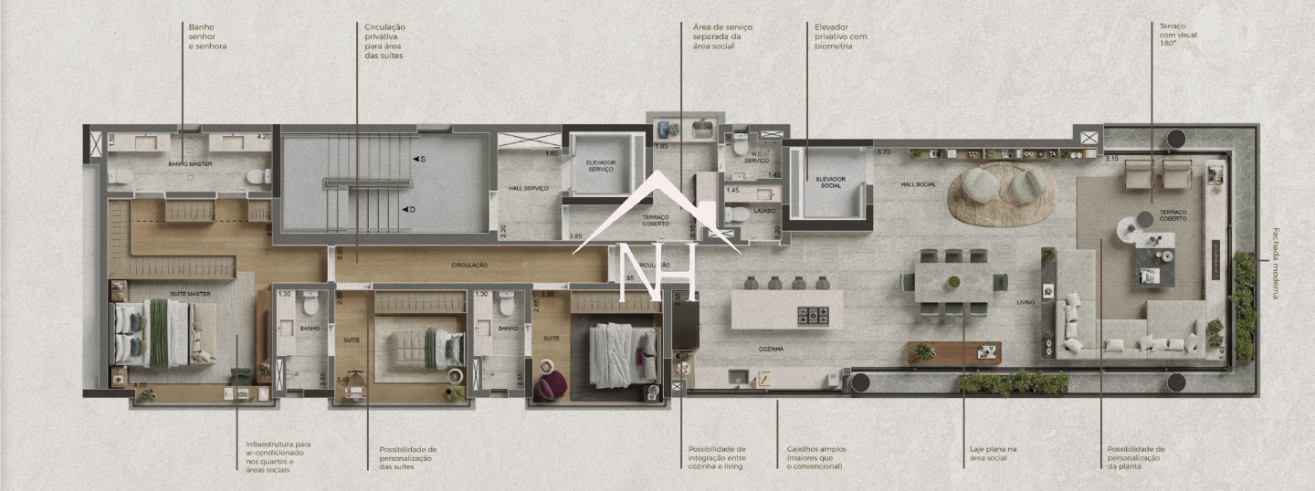 Apartamento, 3 quartos, 181 m² - Foto 3