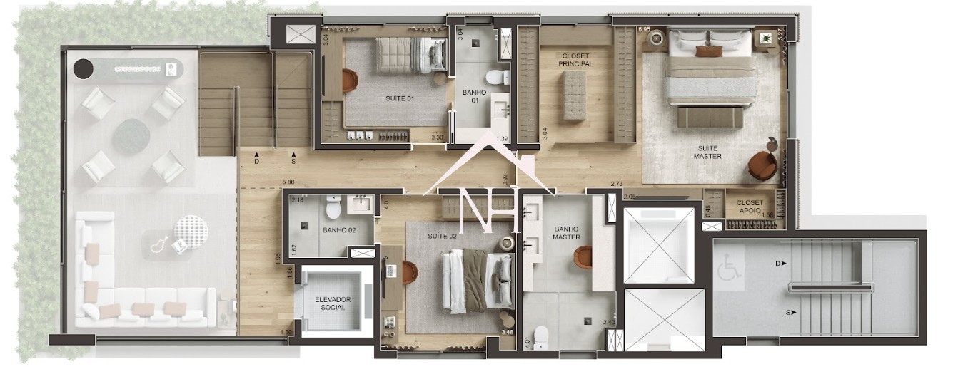 Cobertura, 4 quartos, 438 m² - Foto 7