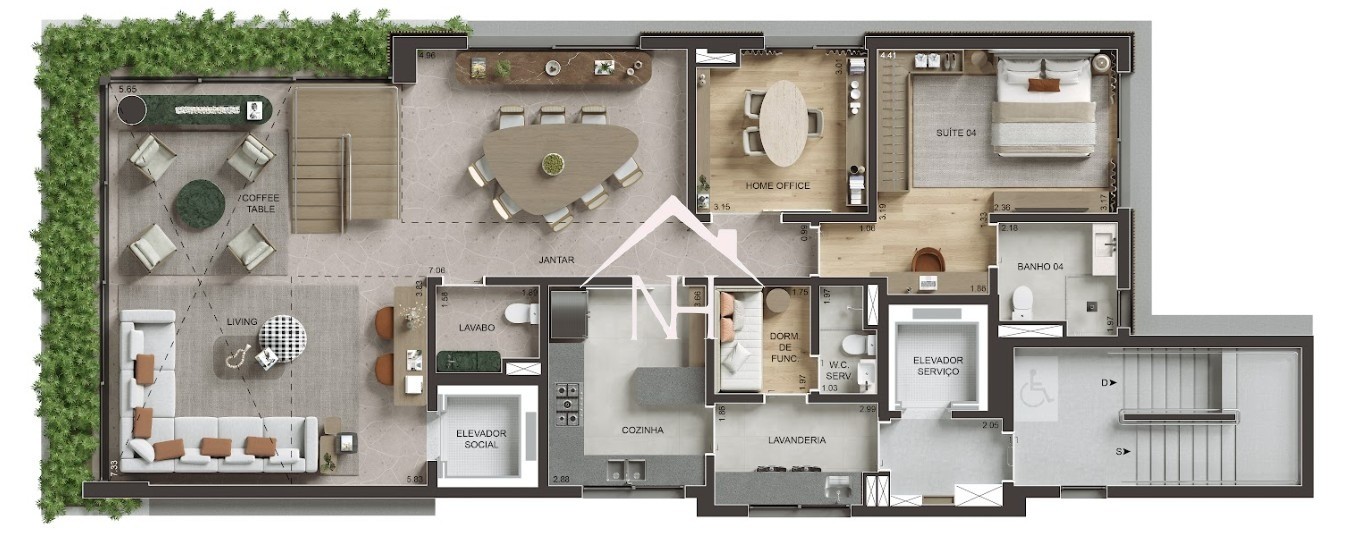 Cobertura, 4 quartos, 438 m² - Foto 6