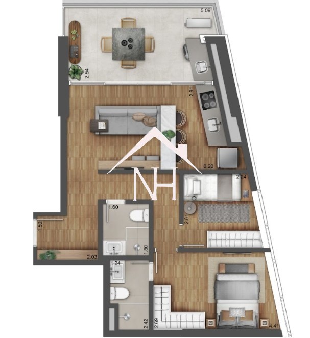 Apartamento, 2 quartos, 73 m² - Foto 29