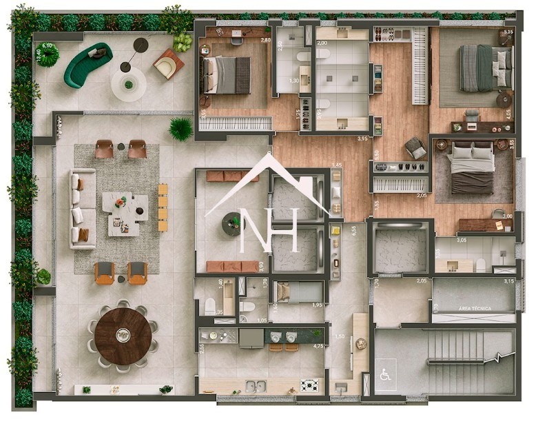 Apartamento, 3 quartos, 262 m² - Foto 3