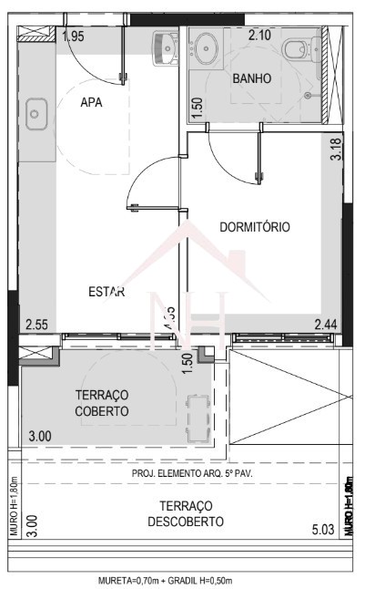 Apartamento, 1 quarto, 45 m² - Foto 13