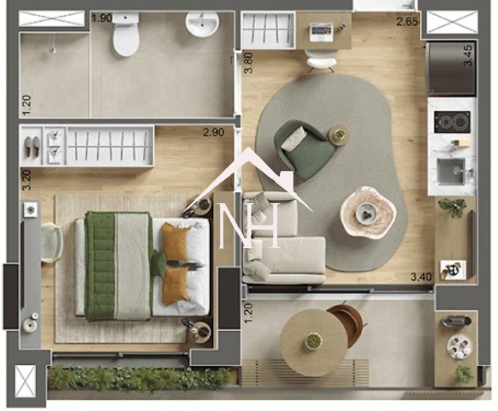 Apartamento, 1 quarto, 36 m² - Foto 13