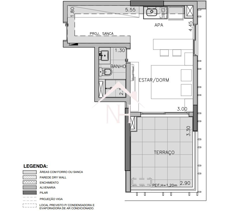 Apartamento, 1 quarto, 39 m² - Foto 8